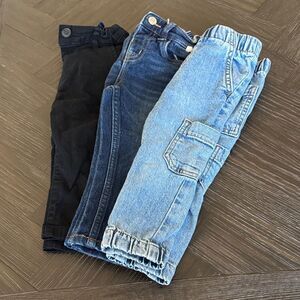 Cat and Jack pants, size 18 months, jeans, cargo, classic, stretch, fall